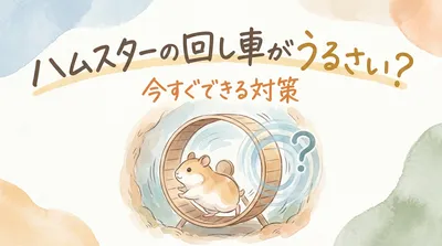 ハムスターの回し車がうるさい？今すぐできる対策とは
