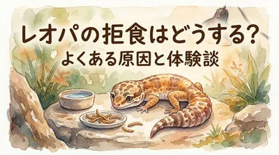 レオパの拒食はどうする？よくある原因と体験談