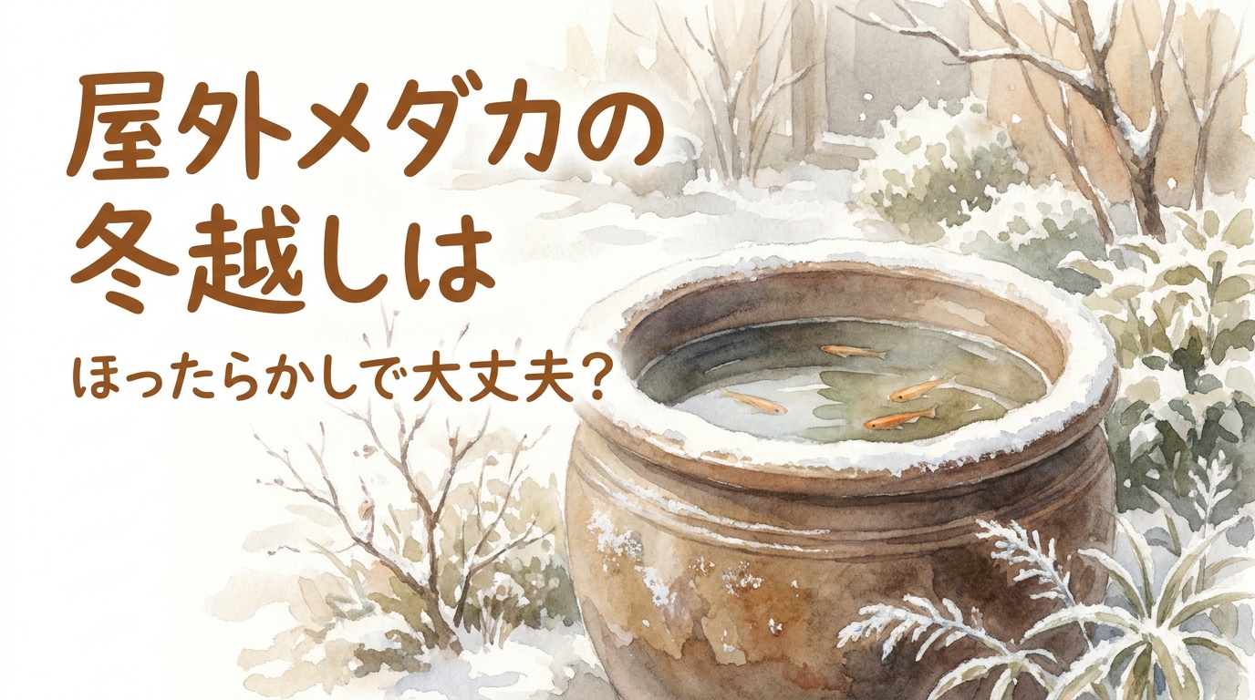 屋外メダカの冬越しはほったらかしで大丈夫？